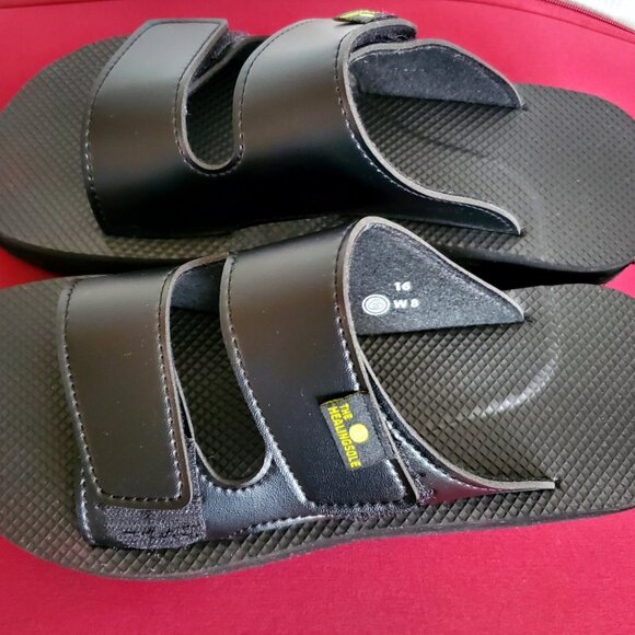 THE HEALINGSOLE WOMENS BLACK ORTHOPEDIC SANDAL (Size 8) - Picture 2 of 5